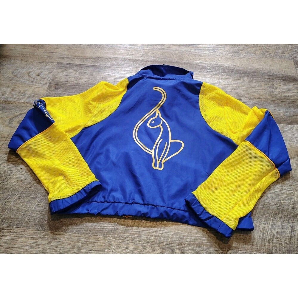 Baby Phat Cropped Windbreaker Jacket M Y2K Streetwear Cat Logo Mesh - Picture 8 of 8